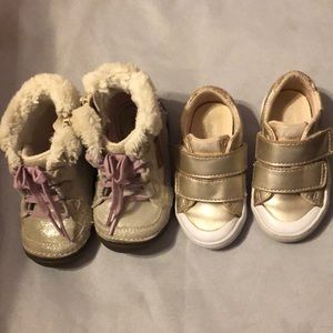 Keds sneaker size 4 and Stride Rite boots size 5